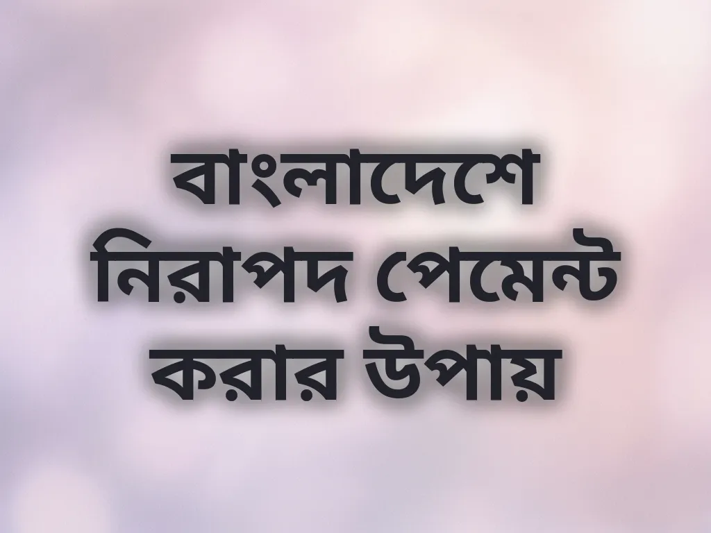 নিরাপদ পেমেন্ট গাইড